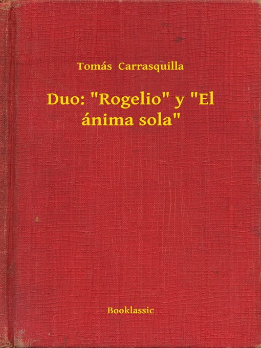 Title details for Duo by Tomás  Carrasquilla - Available